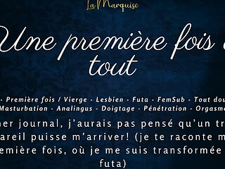 Une premi&egrave_re fois &agrave_ tout - French audio porn futa