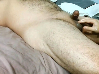 Horny Wife Wakes Up Hubby with a Morning Handjob