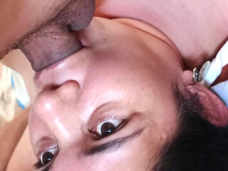 Seductive deep throat beautiful latina