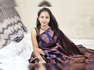 Desi Indian Bhabhi Hotel Meeting - Sari Fun with Doggy Style & Big Cock