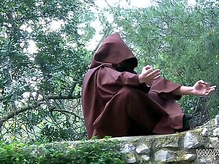 Blonde babe found sexual guru in public & ride his cock