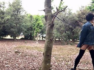 Self-training No. 34: Tight Skirt Lift-up Bra Exposure Walk