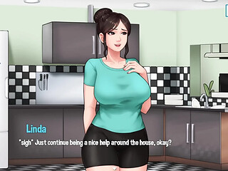 Step mom Linda's dirty secret with stepson Irvin in the kitchen