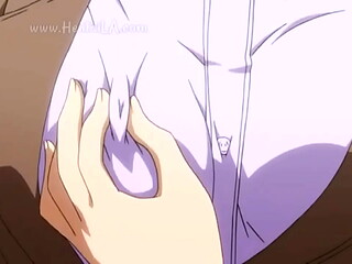Chica se toca en su casa y despu&eacute_s va al colegio y su compa&ntilde_ero se la mete. Hentai sin censura