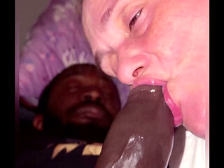 Step Mom has Pacifier is her Step Sons Black Cock