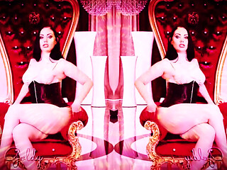 Kneel and worship your queen! Beg me to own you! ( Special effects added)