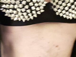 The Girls' Ball Are Nicely Packaged, While Wanking in Hot Woman's Panties