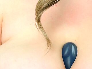 Dirty Talk of a Busty Mommy. Titsfucking Dildo
