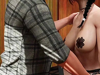 Anna Exciting Affection #11 - Pussy Licking in Bar