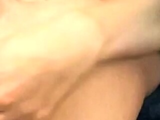 Blond solo beauty jerking off her dick