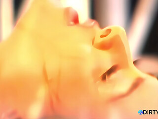 Seductive squirter swallows massive facial
