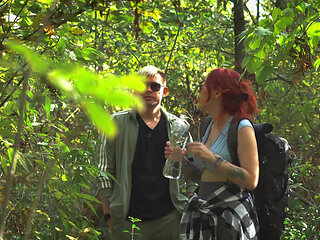 Step Mom's Secret Masturbation in Share Tent Turns Taboo Fuck!