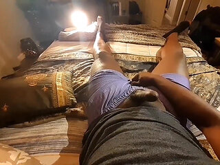 Slowly Passionately Stroking My BBC Intense Cumshot