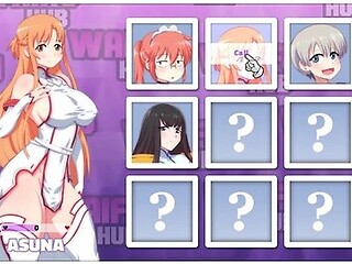 Waifu Hub [hentai Parody Game Pornplay ] Ep.1 Asuna Porn Couch Casting