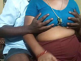 Tamil Village Beauty Aunty Romance with Young Man