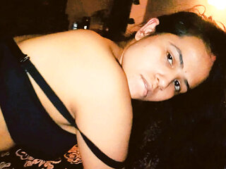 Latika Hard Doggy Black Bra with Step Brother