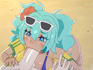 Brazilian Miku happily sucks and rides this cock