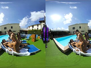 PURITYVR Three lesbian goddesses with Guilia, Benny, and Ale