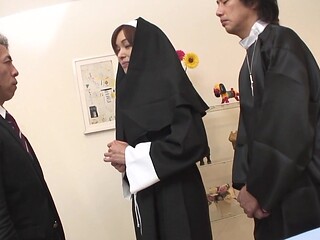 Japanese MILF Hitomi Kanou indulges her freaky fetishes with a kinky couple