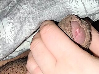 Step mom hand slip into step son big dick without shame