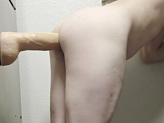 Taking John Holmes Dildo deep