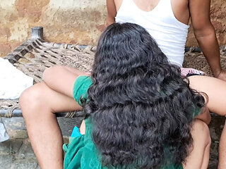 Indian Girl Moans Loudly - Hot Outdoor Fucking with Trilokinath