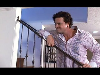 Fucking with sexy big boobs blonde in kitchen