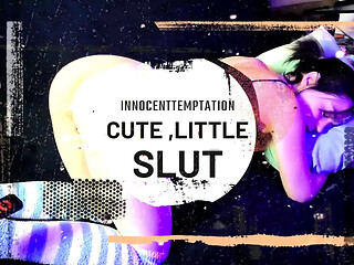 Big white cock plows tiny, cute teen's tight pussy