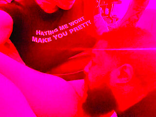 Ts Diana Deelight getting her toes and dick sucked by sissy slut sub man For her birthday