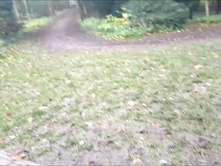Amateur MILF gets naughty in the British countryside