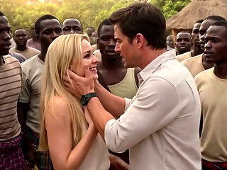 The BEST #21 Naughty (((( BLONDE )))) HOT WIFE in the AFRICAN sex village! Stretched gaped wrecked brazilian girls gangbang creampie amador big pussy anal hard big dick [AI Generated]