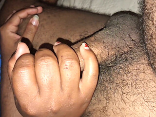 Big ass evangelical stepmom jerking off innocent stepson jerk cock while stepdad works