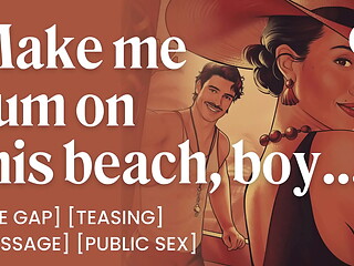 Hot MILF Fucked by a Lifeguard on a Beach &ndash_ Public Sex &amp_ Teasing - ASMR Audio Porn &ndash_ Erotic Audio Roleplay for Women