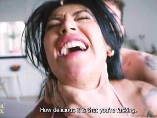 A Spanish Guy with a Big Cock Comes to My House to Destroy My Pussy - Mariana Martix & Jimmy Bud