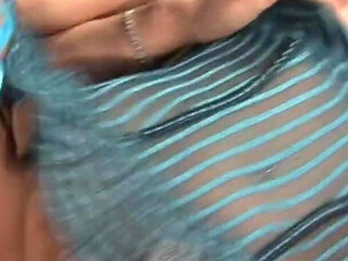 Sexy blonde seduces her friend with her big boobs