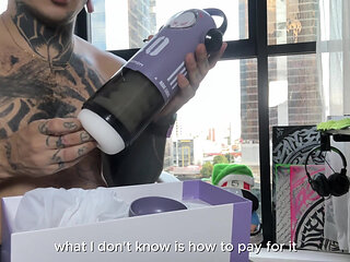 The Giant Demon Plays with His New Toy Until He Ejaculates