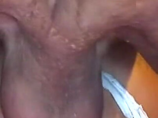 Mature Brunette Babe Stretched Wide in Wild Gangbang Orgy