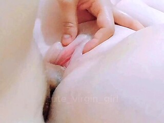 Cute Virgin Girl Neighbor Refuses to Kick Off Her Panties Until He Fingers Her to Explosive Orgasms