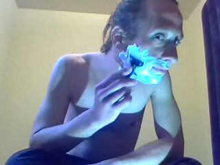 Transgirl Shaving Her Face