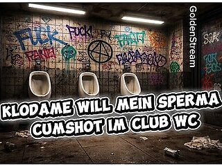 Erotic Audio - Club Toilet Turned Into Sperm Cumshot Toilet Lady Takes Cock Sex Story German
