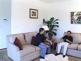 Mature men give it to teenage honey