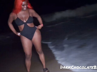 Beach vibes with DarkChocolateBarbie