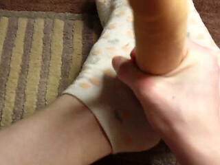 Handjob on a Dildo From My POV