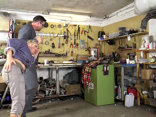 Cute blonde with big ass gets fucked in her hairy pussy