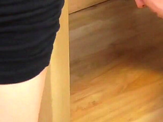 Lesbian`s Slave Has to Eat Dog Food!