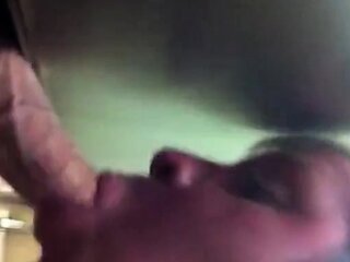 Big Cock Blowjob Under the Stall with Cum in Mouth