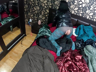 Several Shiny Down-jackets Used for Fucking and Masturbating 267