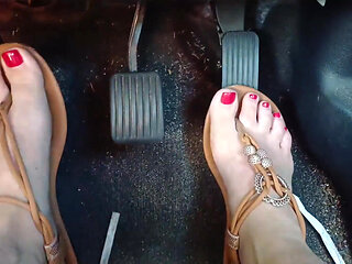 Barefoot Driving Compilation Video