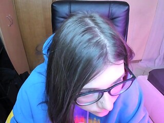 Quiet masturbation with a dildo