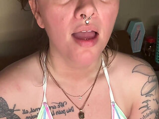 Chery Trees Smoking in a Bikini